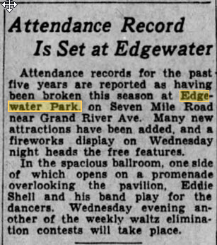 Edgewater Park - Place Was Doing Well In 1934 (newer photo)